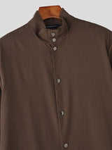 Men's Irregular Hem Long Sleeve Blazer SKUL40289