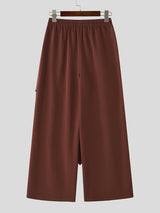 Men's Solid Color Layered Casual Pant SKUL29788