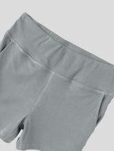 Men's Gym Vertical Ribbed V-Back Yoke Butt Lifting High Waist Back Pocket Short SKUL81924