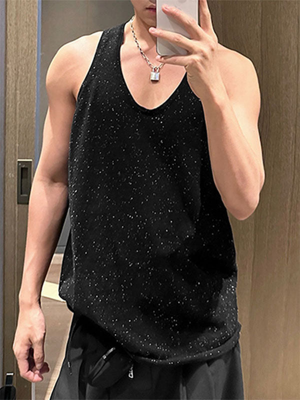 Mens Sparkling Element Loose Sleeveless Tank SKUK88193