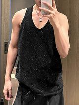 Mens Sparkling Element Loose Sleeveless Tank SKUK88193