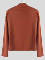 Men's Contrast Mesh Long Sleeve Shirt SKUL50066