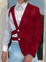 Men's Deconstructed One Shoulder Casual Blazer SKUL37695