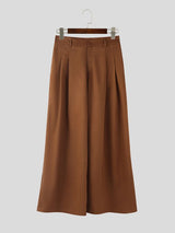 Men's Solid Color Loose Wide Leg Long Pant SKUL53968