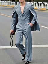 Men's Cape Patchwork Casual Two Pieces Outfit SKUL32031