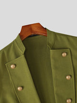 Men's Avant-Garde Victorian Double-Breasted Open-Front Tailored Waistcoat SKUL79522