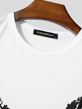 Mens Lace Bra Print Tank SKUL02414