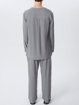 Mens Solid Color Loungewear Two Pieces Outfit SKUH82970