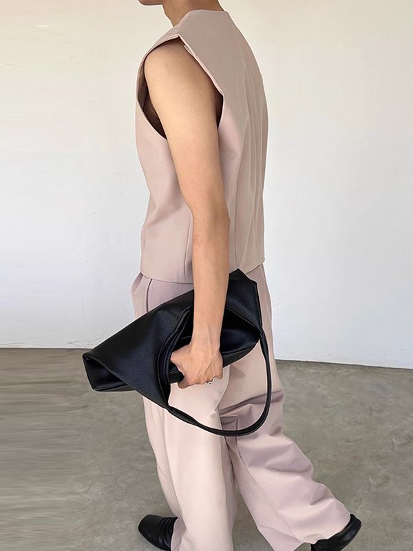 Men's Solid Casual Waistcoat SKUL32791