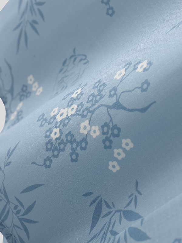 Men's Floral Print Long Sleeve Shirt SKUL43724