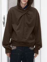 Mens Solid Color Pullover Long-Sleeve Hoodie SKUK80502