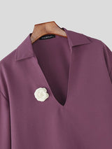 Men's 3D Floral Decor Lightweight Two Pieces Outfit SKUL38899