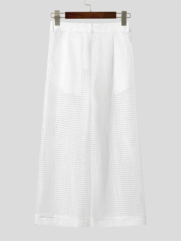 Mens Hollow-Out Mesh Casual Pant SKUL17909
