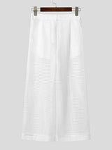 Mens Hollow-Out Mesh Casual Pant SKUL17909