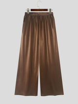 Men's Vintage High Street Metallic Gloss Ultra-Loose High-Drape Wide-Leg Pant SKUL66033