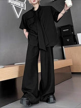 Men's Knotted Tie Casual Two Pieces Outfit SKUL37260