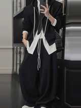 Men's High Street Loose Hooded Two Pieces Outfit SKUL35304