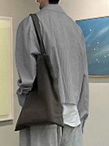 Men's Striped Lapel Cropped Long Sleeve Shirt SKUL31660