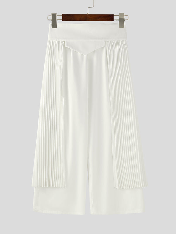 Men's Flap Hem High Waist Casual Pant SKUL27360