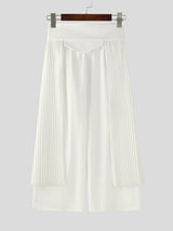 Men's Flap Hem High Waist Casual Pant SKUL27360