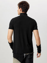 Mens Deconstructed Solid Color T-Shirt SKUK72511