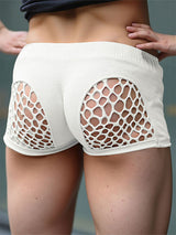 Men's Hollow Mesh Patchwork Short SKUL22533