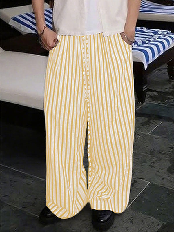 Mens Striped Loose Casual Pant SKUL19774