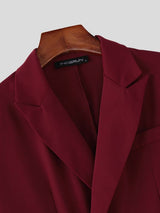 Men's Avant-Garde Genderless Aesthetic Double-Breasted Two Pieces Outfit SKUL63178