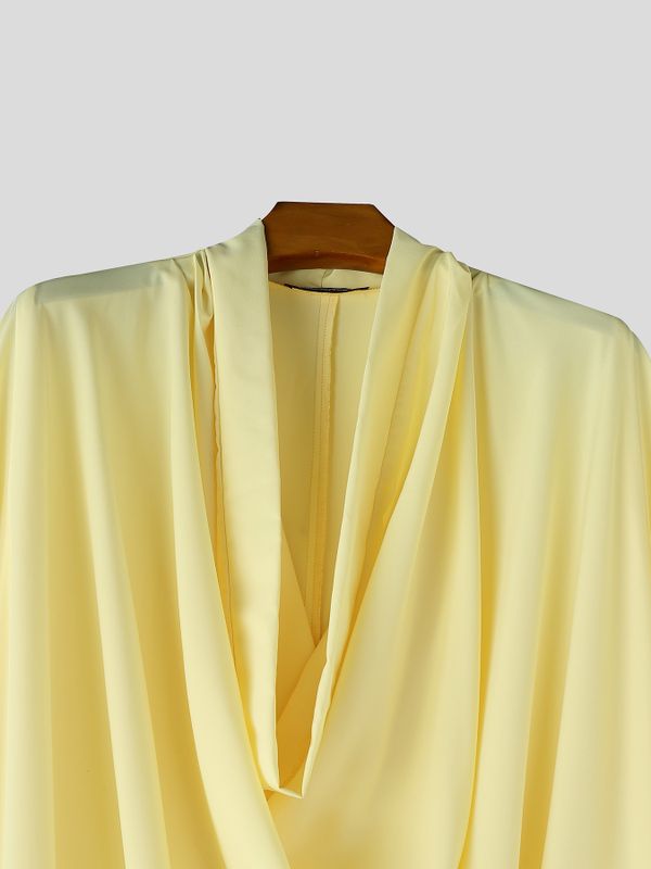 Men's Summer Beach Cowl Neck Kaftan Robe SKUL69663