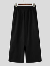 Men's Leopard Print High-Waisted Wide-Leg Pant SKUL66123
