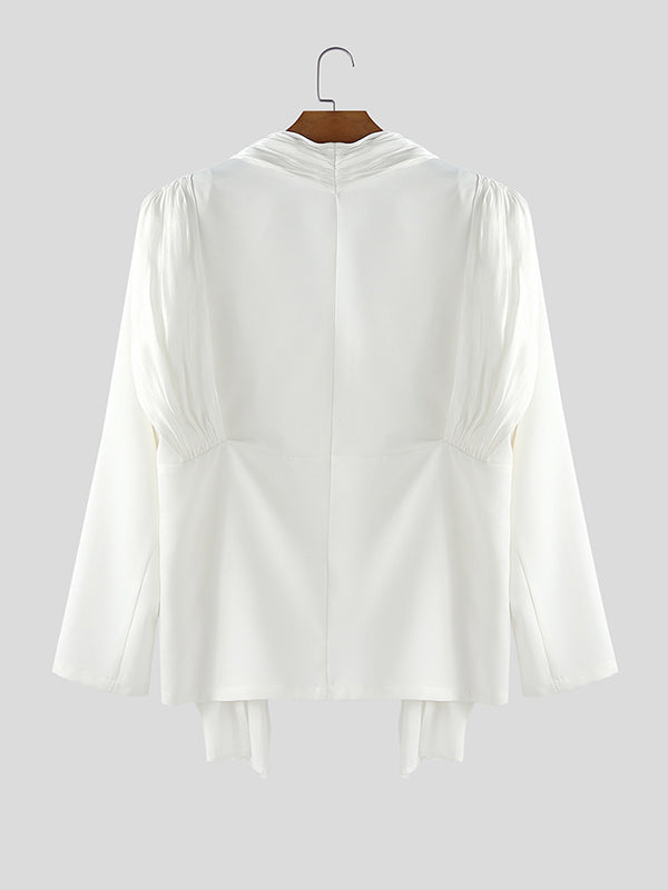 Men's Shiny Casual Long Sleeve Blazer SKUL25103