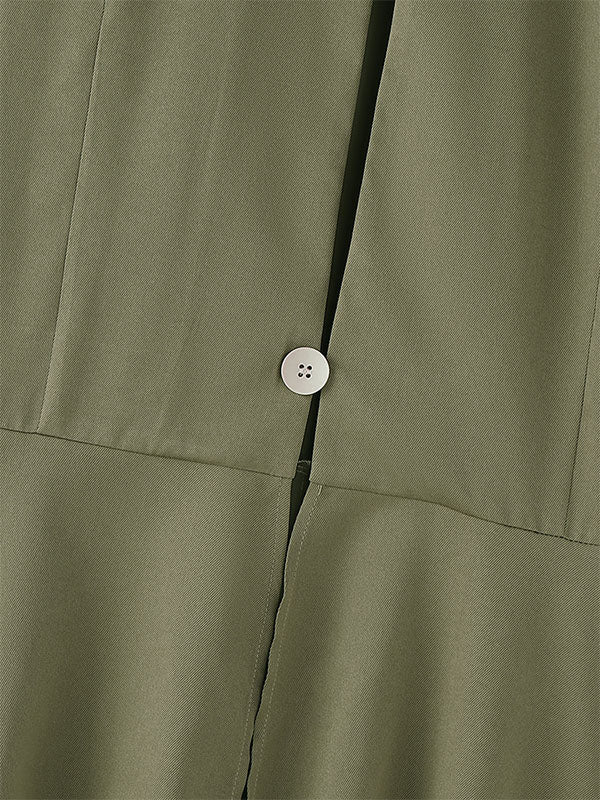 Mens Solid Color Ruffled Long Hem Sleeveless Waistcoat SKUL23716