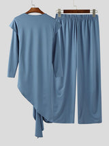 Men's Knotted Tie Knit Two Pieces Outfit SKUL34209