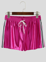 Mens Color Block Zipper Casual Short SKUL12451