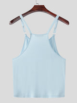 Mens Slightly Sheer Mesh Chain Loose Tank SKUL23551