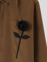 Men's 3D Floral Long Sleeve Shirt SKUL43609