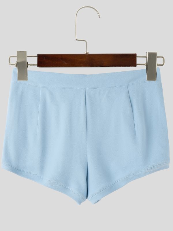 Men's Beach Resort Fit Soft Knit Button Front Booty Short SKUL76208