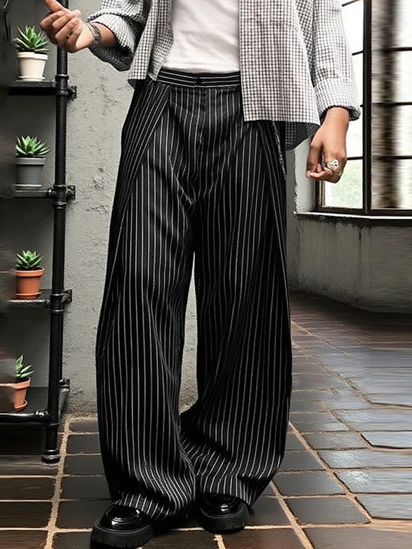 Men's Striped Loose Casual Pant SKUL29712