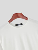 Men's Solid Knit Base Layer Long Sleeve T-Shirt SKUL23683