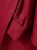 Men's Cape Patchwork Hollow Long Sleeve Shirt SKUL41719