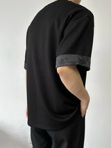 Mens Chinese Button Design Short-Sleeve T-Shirt SKUK74236