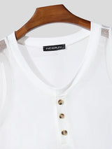 Men's Sheer Mesh Hollow Tank SKUL20941