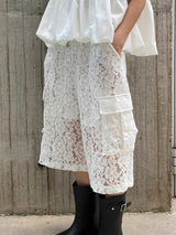 Mens Lace Print Sheer Short SKUL07543