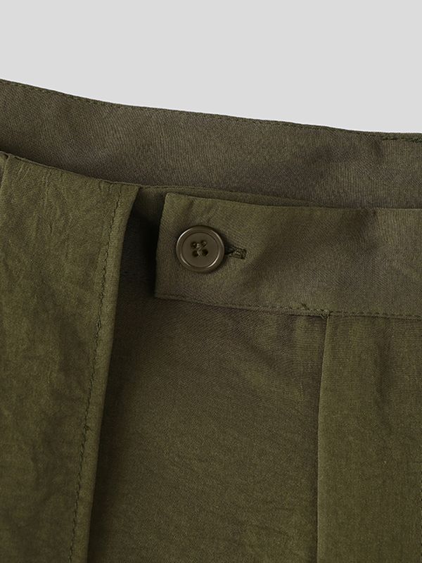 Men's Avant Garde Asymmetrical Draped Overlay Wide Leg Loose Pant SKUL68168
