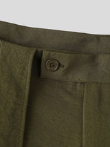 Men's Avant Garde Asymmetrical Draped Overlay Wide Leg Loose Pant SKUL68168