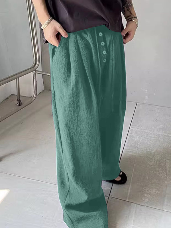 Mens Solid Color Textured Casual Pant SKUL18786