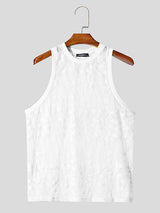 Mens Solid Color Sheer Mesh Tank SKUK95740