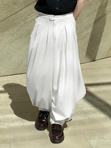 Men's Solid Loose Pleated Pant SKUL31922