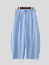 Men's Avant-Garde Pearl Beaded Side Slit High Waist Wide Leg Pant SKUL68004