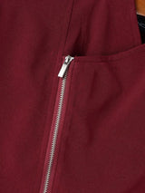 Men's Solid Color Slanted Zip Long Sleeve Shirt SKUL41387